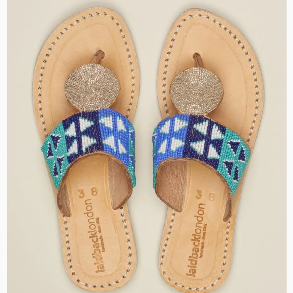 Laidback London Heron sandals - blue